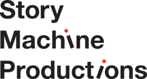 Story Machine Productions logo moving levers